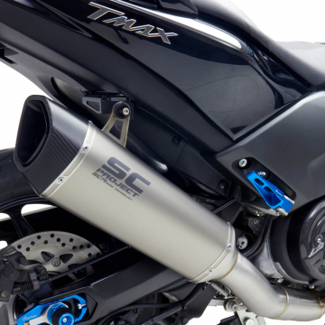 view SC-Project Y24-C93T SC1-R Full Exhaust, Titanium for Yamaha T-Max 530 2017-2019