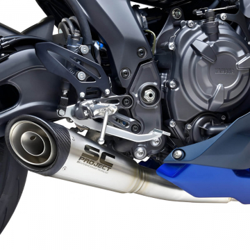 view SC-Project Y36-CDE41A S1 Full System Exhaust, Titanium for Yamaha YZF-R7 '21-