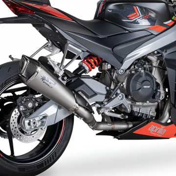 view Spark GAP8806T Konix Evo Titanium Full Exhaust for Aprilia RS/Tuono 660 '21-'24