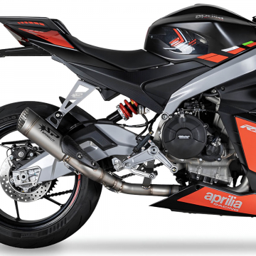view Spark GAP8808T Grid-O Titanium Full Exhaust for Aprilia RS/Tuono 660 '20-'24