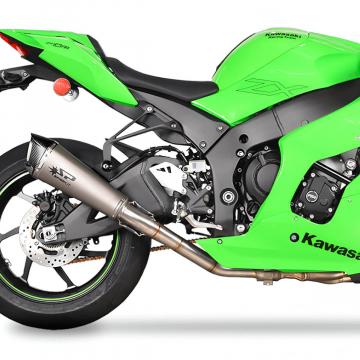 view Spark GKA8841T Konix Evo Semi-Full Exhaust, Titanium for Kawasaki Ninja ZX-10R 2021+