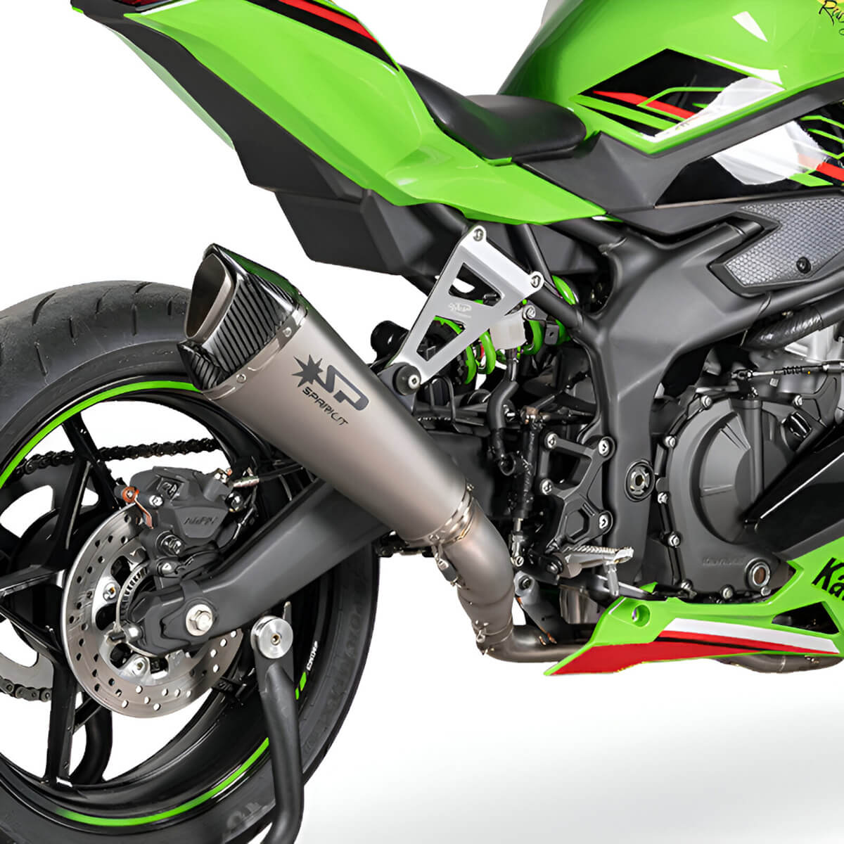 エギング Spark GKA8850T Konix Evo Full Exhaust, Titanium for Kawasaki Ninja