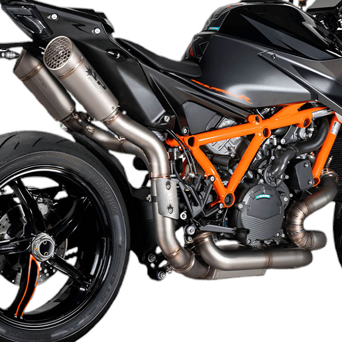Spark Dual Grid-O Full Exhaust, Titanium for KTM 1390/1290 Super