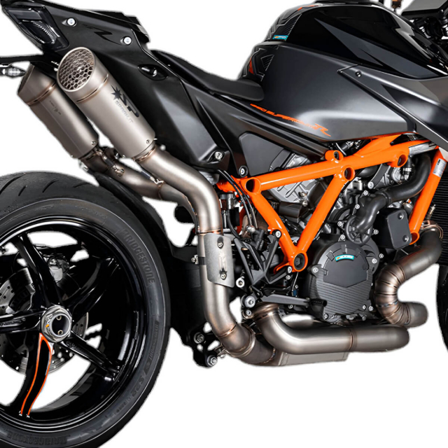 Spark Dual Grid-O Full Exhaust, Titanium for KTM 1390/1290 Super