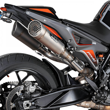 view Spark GKT0115TOM Double Grid-O Slip-on Exhaust, Titanium KTM 890 / 790 Duke '18-'20