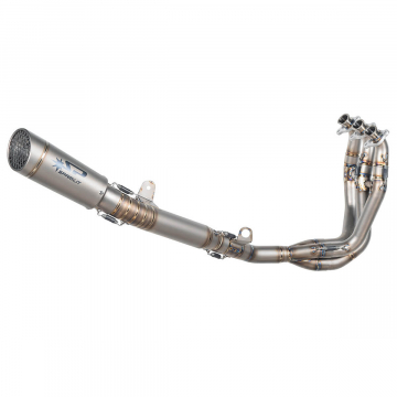 view Spark GTR8815T Grid-O Full Exhaust, Titanium for Triumph Daytona 765 Moto2 '19-'20