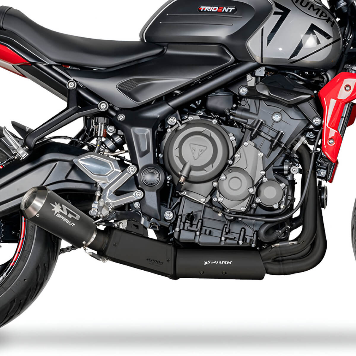 Spark GP Full Exhaust, Black for Triumph Trident 660 / Tiger Sport
