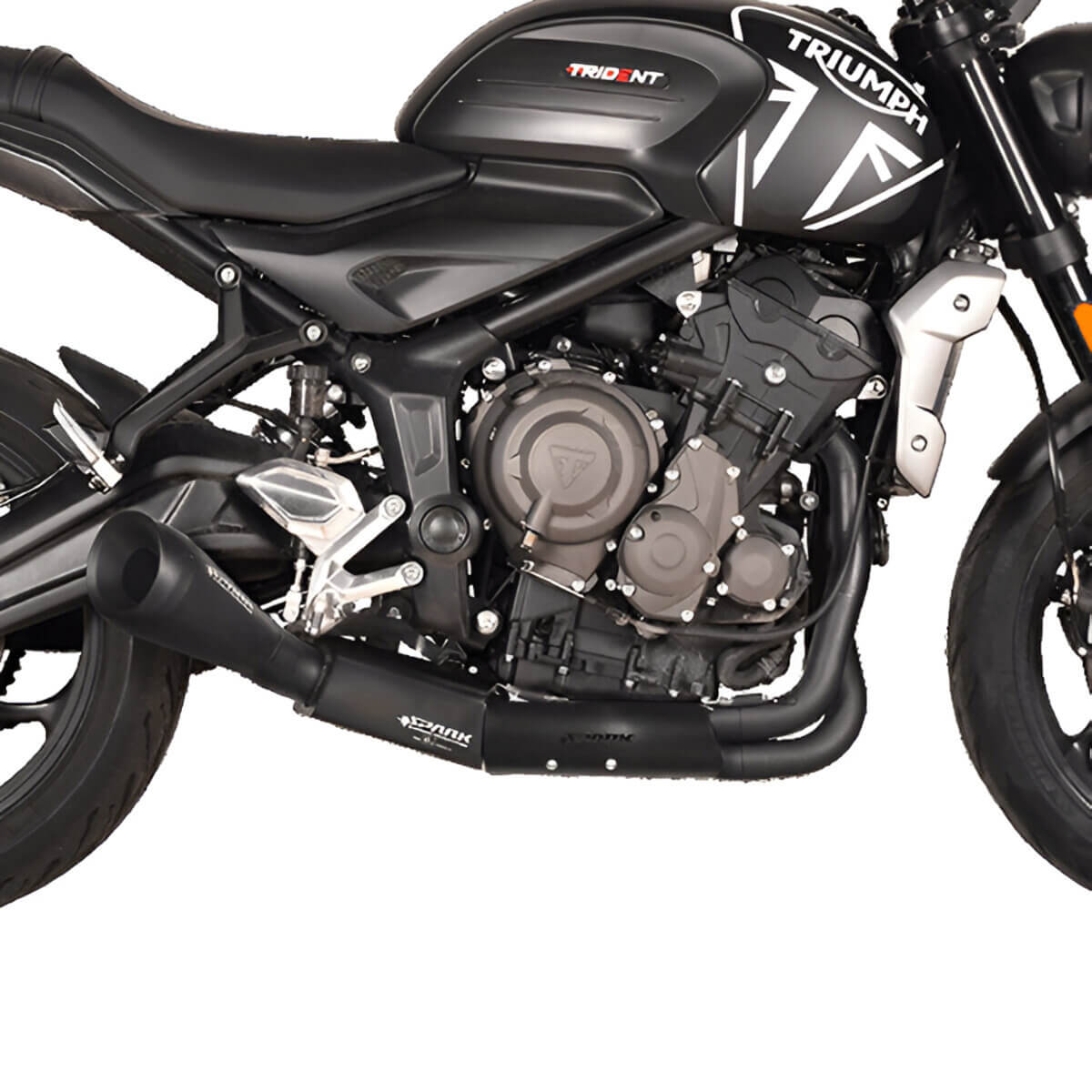 Spark 60'S Race Full Exhaust, Black for Trident 660 / Tiger Sport