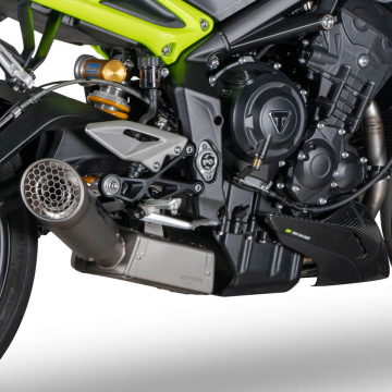 view Spark Grid-O Full Exhaust, Titanium for Triumph Street Triple 765 R/RS Moto2 2024+