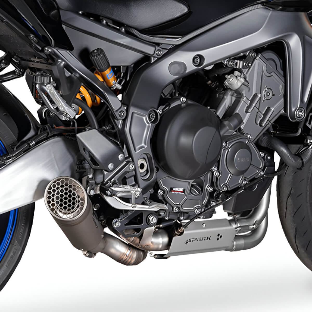 Spark GYA8891T Grid-O Race Full Exhaust, Titanium for Yamaha MT-09