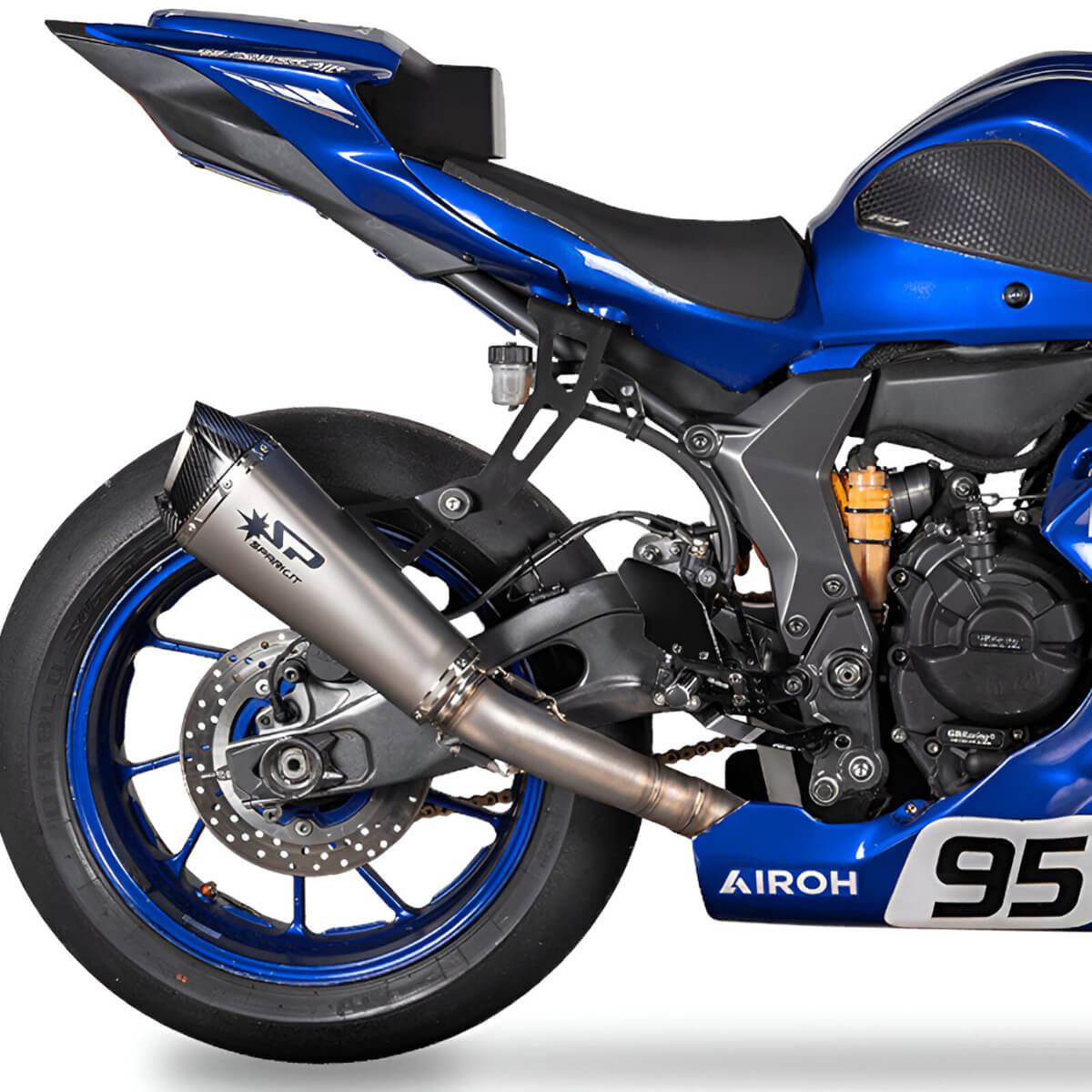 Spark GYA8895T Konix Evo Full Exhaust, Titanium for Yamaha YZF-R7