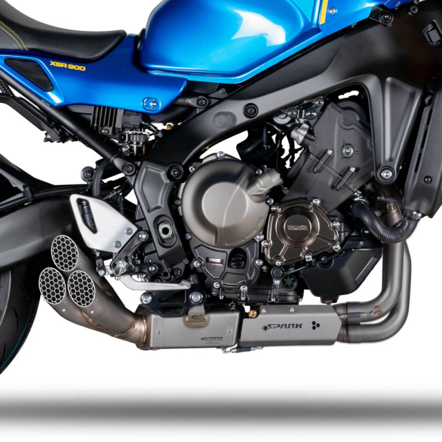Spark Triple Exit Race Full Exhaust, Titanium for Yamaha MT-09
