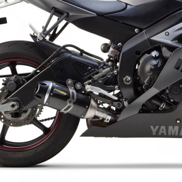 view Two Bros 005-3850405-S1B S1R 3K Slip-on Exhaust for Kawasaki Yamaha YZF-R6 '06-'18