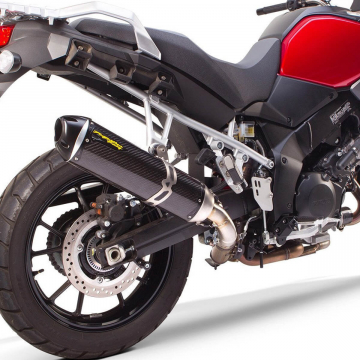 view Two Bros 005-4130405-S1B S1R 3K Slip-on Exhaust for Suzuki V-Strom 1000 / DL1000 '14-'19