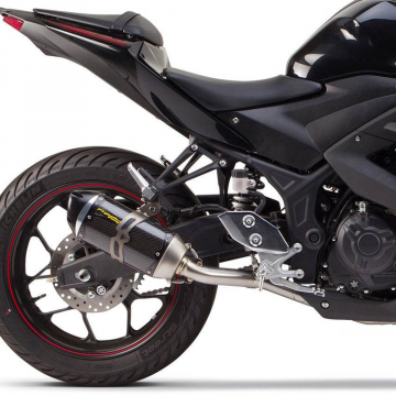 view Two Bros 005-4160105-S1 S1R Standard Carbon Full Exhaust Yamaha YZF-R3 '15-'24