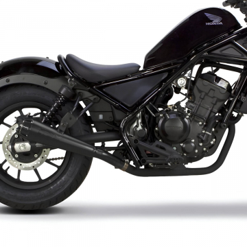view Two Bros 005-4830499-B Comp-S Slip-on Exhausts Honda Rebel 300 / 500 2017+
