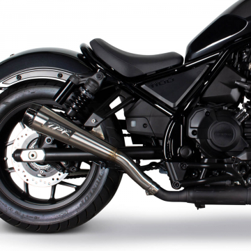 view Two Bros 005-5260499 Comp-S High-Mount Slip-on Exhaust for Honda Rebel 1100 2021+