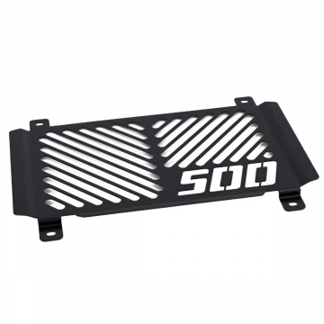view Zieger 10010750 Logo Radiator Guard, Black for Kawasaki Z500 2024+