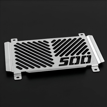 view Zieger 10010751 Logo Radiator Guard, Silver for Kawasaki Z500 2024+