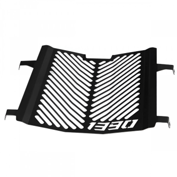 view Zieger 10010819 Logo Radiator Guard, Black for KTM 1390 Super Duke R 2024+