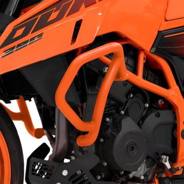view Zieger 10010935 Crashbars, Orange for KTM 390 Duke 2024+