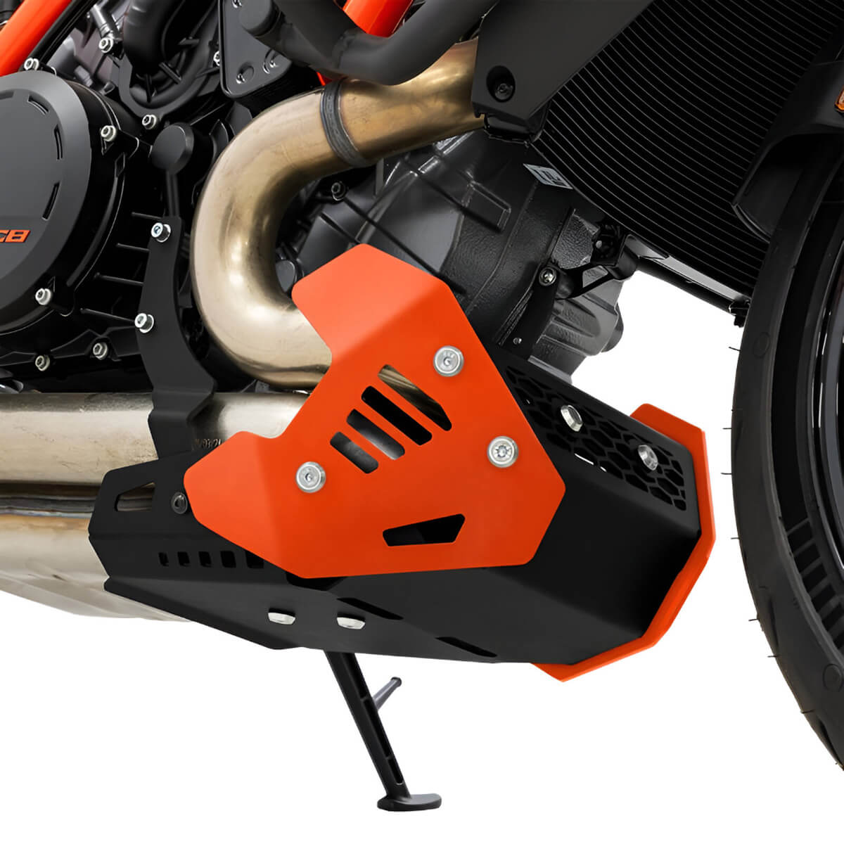 Zieger 10010941 Skid Plate, Orange/Black for KTM 1390 Super Duke R