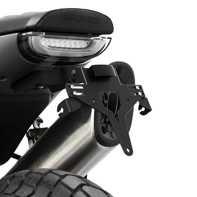 back number distance knock tender インディーズ Zieger 10011395 License Plate Holder for Husqvarna Svartpilen 801