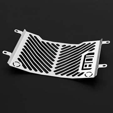 view Zieger 10011432 Logo Radiator Guard, Silver for Husqvarna Svartpilen 801 2024+
