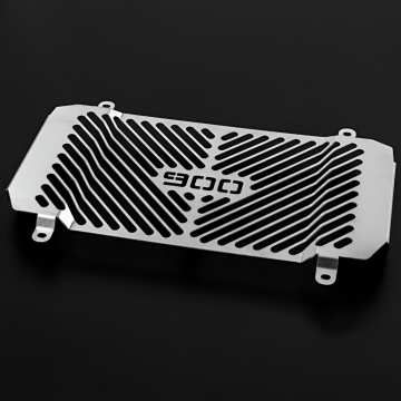 view Zieger 10011476 Logo Radiator Guard, Silver for Kawasaki Z900 2025+