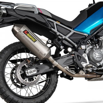view Akrapovic Slip-on Line Exhaust, Titanium for CFMoto 450 MT /Ibex 450 2024+
