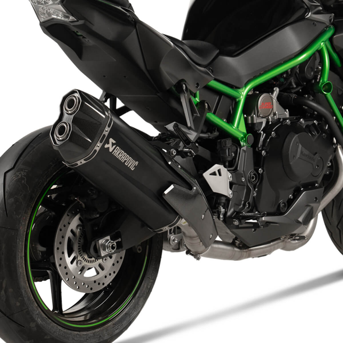 Akrapovic Slip-on Line Exhaust, Black for Kawasaki ZH2 2020+