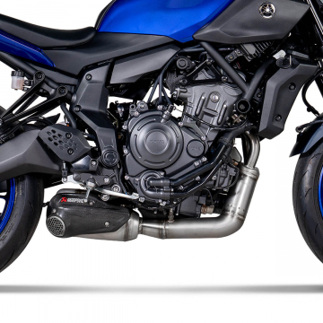view Akrapovic Racing Line Exhaust System, Stainless Steel for Yamaha MT-07 2021+