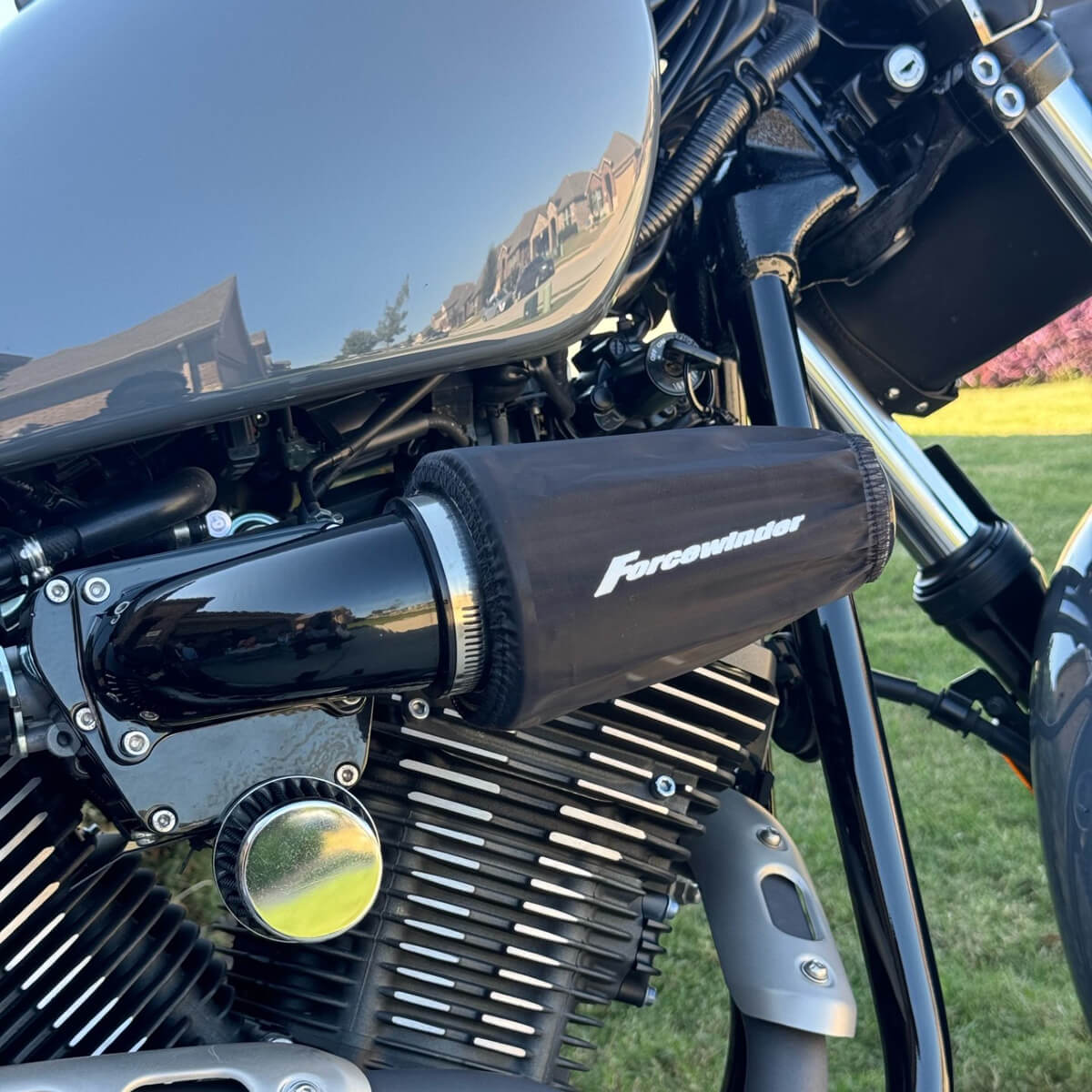 ForceWinder Y BOLT GB Air Intake Kit, Gloss Black for Yamaha Bolt (2013 ...