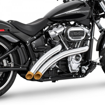 view Freedom Performance HD01724 Radical Radius Exhaust for Harley Softail '18-'24