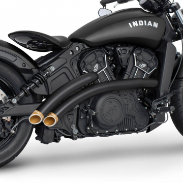 view Freedom Performance IN00347 Radical Radius Exhaust for Indian Scout '14-'24