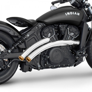 view Freedom Performance IN00349 Radical Radius Exhaust for Indian Scout '14-'24