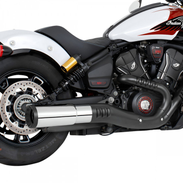 view Freedom Performance IN00587 4.5" 2-Step Slip-on Exhaust for Indian Scouts 2025+