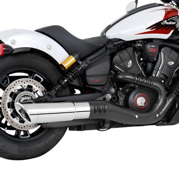 view Freedom Performance IN00595 4.5" 2-Step Slip-on Exhaust for Indian Scouts 2025+