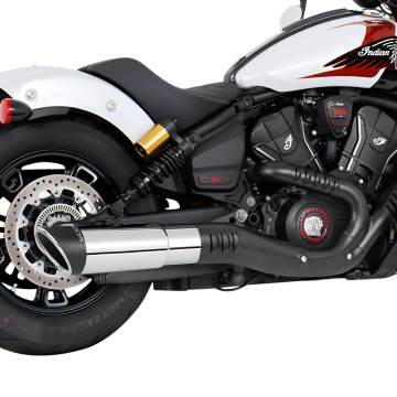 view Freedom Performance IN00596 4.5" 2-Step Slip-on Exhaust for Indian Scouts 2025+