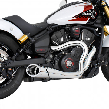 view Freedom Performance IN00674 4.5" 2-into-1 Shorty Exhaust for Indian Scouts 2025+