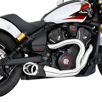 view Freedom Performance IN00684 4.5" 2-into-1 Shorty Exhaust for Indian Scouts 2025+