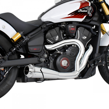 view Freedom Performance IN00685 4.5" 2-into-1 Shorty Exhaust for Indian Scouts 2025+