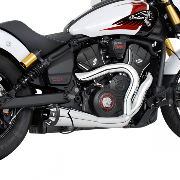 view Freedom Performance IN00686 4.5" 2-into-1 Shorty Exhaust for Indian Scouts 2025+