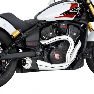 view Freedom Performance IN00691 4.5" 2-into-1 Shorty Exhaust for Indian Scouts 2025+