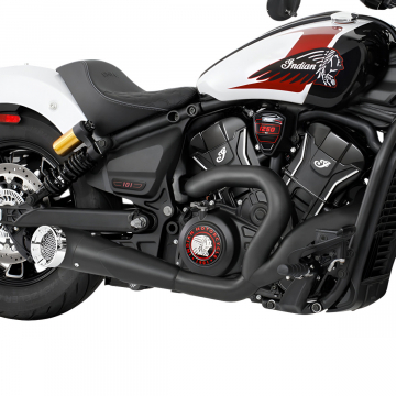 view Freedom Performance IN00696 4.5" 2-1 Turn-Out Exhaust for Indian Scouts 2025+