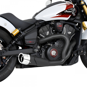 view Freedom Performance IN00703 4.5" 2-into-1 Shorty Exhaust for Indian Scouts 2025+