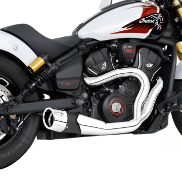 view Freedom Performance IN00705 4.5" 2-into-1 Shorty Exhaust for Indian Scouts 2025+