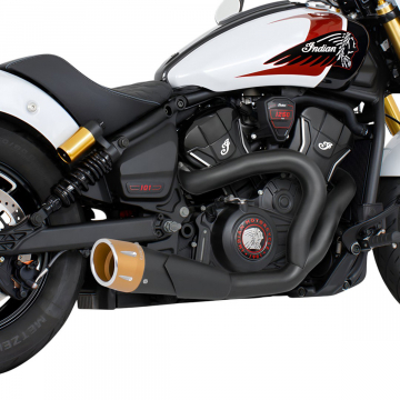 view Freedom Performance IN00709 4.5" 2-into-1 Shorty Exhaust for Indian Scouts 2025+