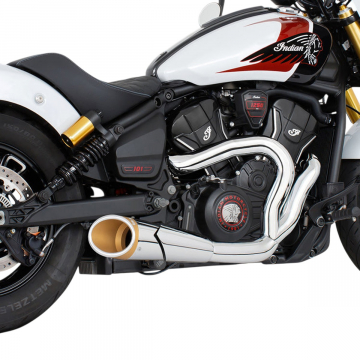 view Freedom Performance IN00712 4.5" 2-into-1 Shorty Exhaust for Indian Scouts 2025+