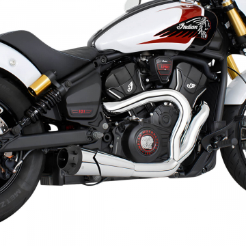 view Freedom Performance IN00716 4.5" 2-into-1 Shorty Exhaust for Indian Scouts 2025+